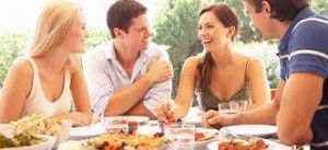 comiendo en restaurantes